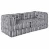 vidaXL Sofá modular 2 pcs Gris 140 x 70 x 56 cm tela