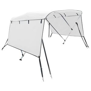 vidaXL Toldo bimini 3 arcos con paredes laterales 183x(185-198)x137 cm