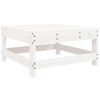vidaXL Juego de muebles de jardín 4 pzas madera maciza de pino blanco
