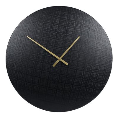 Gifts Amsterdam Reloj de pared Zurich metal negro 55 cm