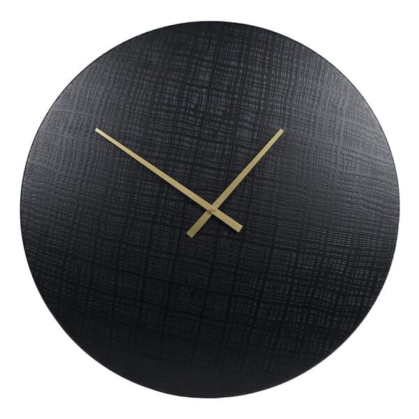 Gifts Amsterdam Reloj de pared Zurich metal negro 55 cm