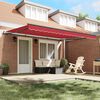 vidaXL Toldo Retr&aacute;ctil Manual Rojo 450 x 350 cm Poli&eacute;ster y Acero