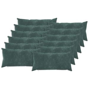 vidaXL Funda de almohada 12 pcs HEERLEN Azul mar 40 x 80 cm