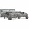 vidaXL Estructura cama madera ingenier&iacute;a metal gris Sonoma 150x200 cm