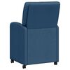 vidaXL Sillas de Comedor con Ruedas 2 pcs Azul 57 x 67 x 95 cm tela