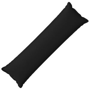 vidaXL Funda de almohada HOUTEN Negro 40 x 145 cm Lino Sint&eacute;tico