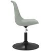 vidaXL Silla de comedor giratoria 6 uds terciopelo gris claro