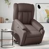 vidaXL Sill&oacute;n reclinable elevable cuero sint&eacute;tico marr&oacute;n