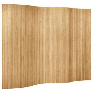 vidaXL Biombo divisor de bamb&uacute; natural ancho 250 cm alto 165 cm