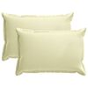 vidaXL Funda de almohada 2 uds. HOUTEN Crema 40 x 60 cm Poli&eacute;ster