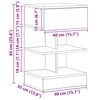 vidaXL Mesita de noche madera de ingenier&iacute;a roble artisan 40x35x65 cm