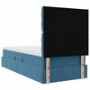vidaXL Cama con almacenamiento y LED con LED Azul Oscuro 90 x 190 cm