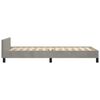 vidaXL Estructura de cama sin colch&oacute;n terciopelo gris claro 80x200 cm