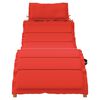 vidaXL Tumbonas con cojines 2 uds madera maciza de acacia rojo