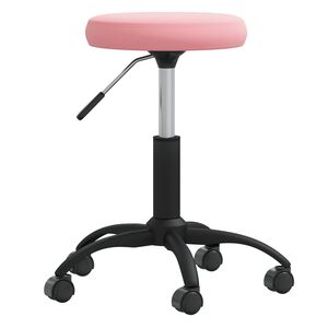 vidaXL Silla de comedor de terciopelo rosa