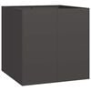 vidaXL Jardinera acero negro 80x80x80 cm