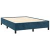 vidaXL Estructura de cama sin colch&oacute;n terciopelo azul oscuro 140x200cm
