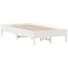 vidaXL Estructura cama sin colch&oacute;n madera maciza pino blanca 100x200cm