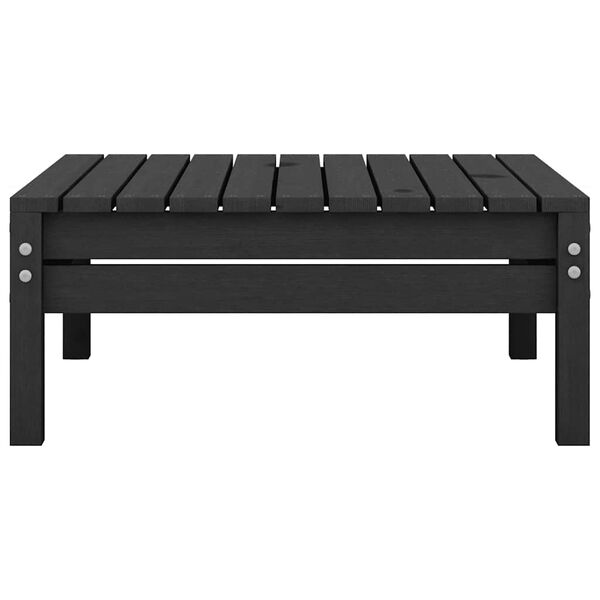 vidaXL Taburete de jardín madera maciza de pino negro