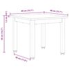 vidaXL Mesa de Caf&eacute; 40 x 40 x 36 cm Madera de pino macizo