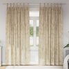 vidaXL Cortinas de Terciopelo 2 pcs Crema 260 x 140 cm Terciopelo