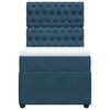 vidaXL Cama box spring con colch&oacute;n terciopelo azul 90x200 cm