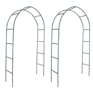 vidaXL Arcos de jard&iacute;n 2 unidades para plantas trepadoras