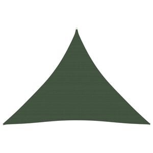 vidaXL Toldo de vela verde oscuro HDPE 160 g/m&sup2; 5x5x5 m