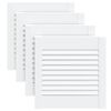 vidaXL Puerta de armario lamas 4 uds madera pino blanco 39,5x39,4 cm