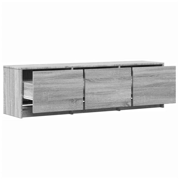 vidaXL Mueble de TV Gris Sonoma 140 x 34 x 40 cm Madera de ingenier&iacute;a