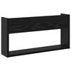 vidaXL Estante de revistas 2 pcs Roble Negro 60 x 12 x 30 cm