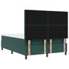 vidaXL Cama tipo Box Spring Verde oscuro 140 x 200 cm Terciopelo