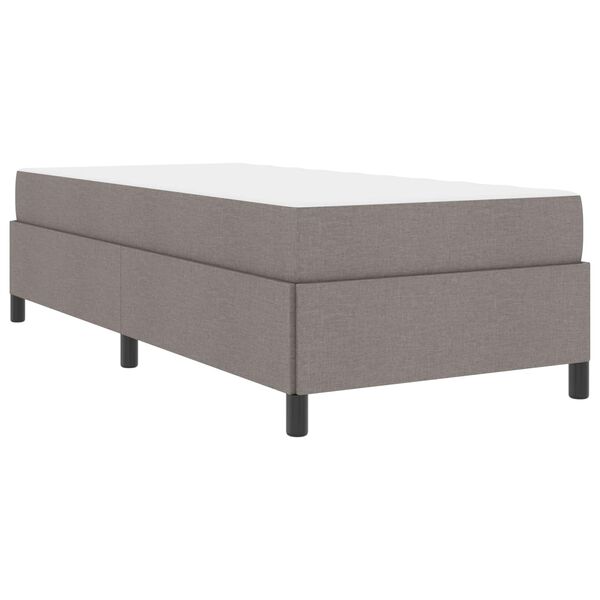 vidaXL Cama tipo Box Spring Taup&eacute; 100 x 200 cm tela