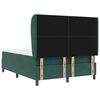 vidaXL Cama tipo Box Spring Verde oscuro 190 x 140 cm Terciopelo