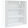 vidaXL Armario de pared madera contrachapada blanco 80x33x80 cm
