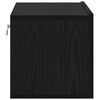 vidaXL Conjunto de mueble de TV 3 pcs Negro 60 x 30 x 30 cm