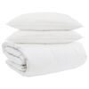 vidaXL Juego de Edred&oacute;n con almohada 3 uds. Pluma de pato
