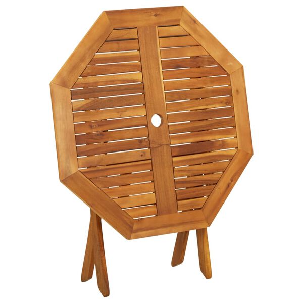 vidaXL Juego de comedor de jard&iacute;n 5 piezas madera maciza de acacia