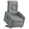vidaXL Sill&oacute;n el&eacute;ctrico reclinable elevable de tela gris claro