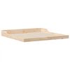 vidaXL Estructura de cama Marrón 200 x 210 cm Madera de pino macizo