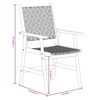 vidaXL Juego de comedor de jard&iacute;n 9 piezas madera maciza de acacia
