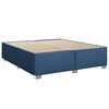 vidaXL Cama box spring con colch&oacute;n tela azul 180x200 cm