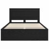 vidaXL Estructura de cama Negro 140 x 190 cm Madera de pino macizo