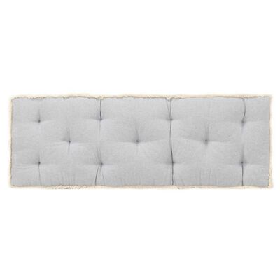 vidaXL Cojín para sofá de palets gris 120x40x7 cm