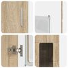 vidaXL Aparador alto con estante FLORIN Roble Sonoma 60 x 35 x 182 cm