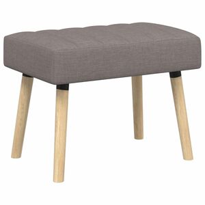 vidaXL Banco con tapizado en canal Topo 60 x 40 x 45 cm Tela