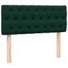 vidaXL Cama box spring con colch&oacute;n terciopelo verde oscuro 120x220 cm