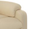 vidaXL Sill&oacute;n reclinable de tela color crema