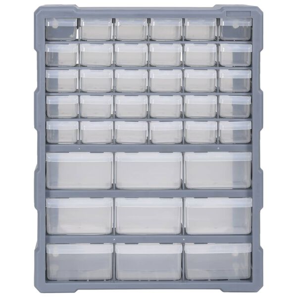 vidaXL Organizador multicajones con 39 cajones 38x16x47 cm