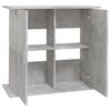 vidaXL Soporte para acuario de hormigón gris 81x36x73 cm de madera sintética